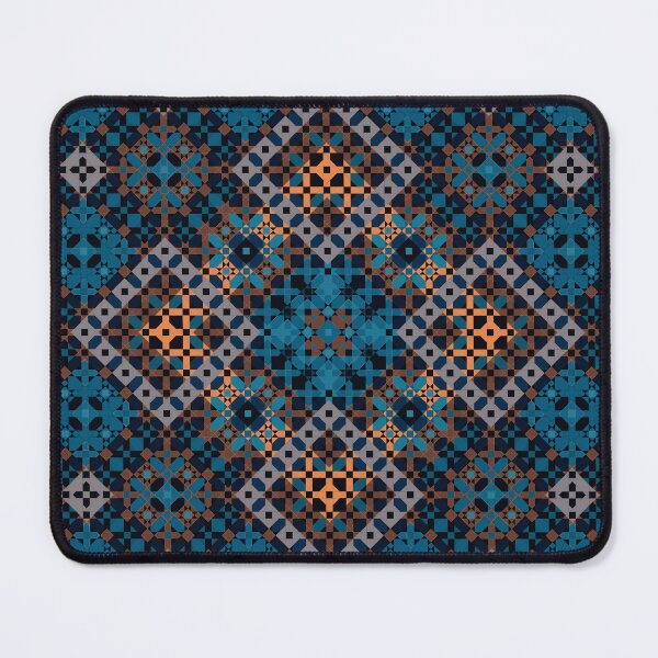 Item preview, Abstract Squares – Dark Blue Mosaic Design designed and sold by Tarjiart.
