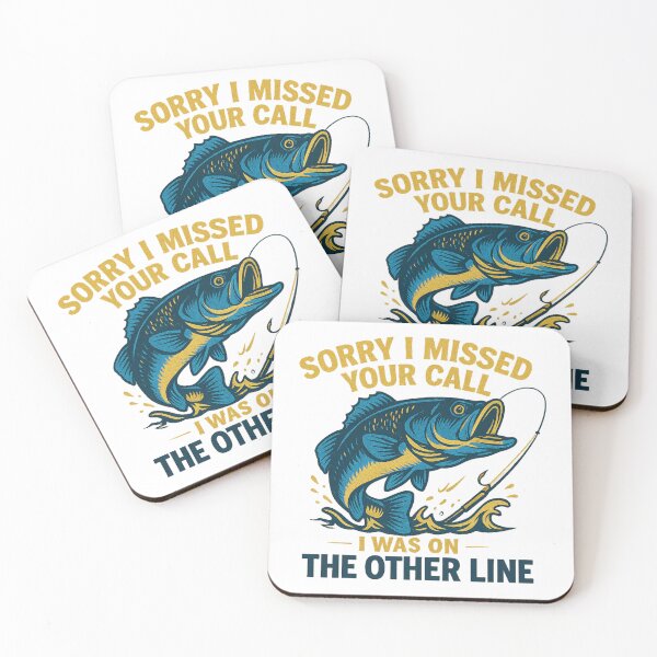 Item preview, Sorry I Missed Your Call – Funny Fishing Quote T-Shirt designed and sold by LuckyFoxMerch.