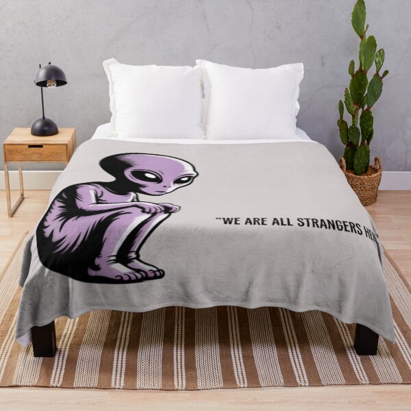 Item preview, Banksy style alien - we are all strangers here designed and sold by 123ks.