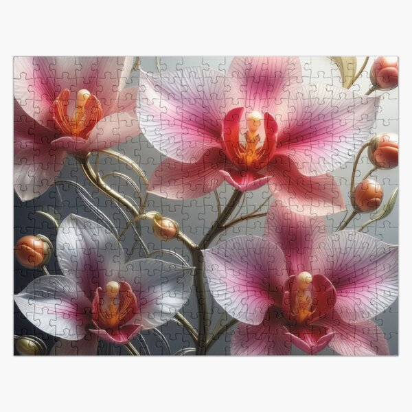 Item preview, Branch of orchid in flower Miroir des Songes designed and sold by MiroirDesSonges.