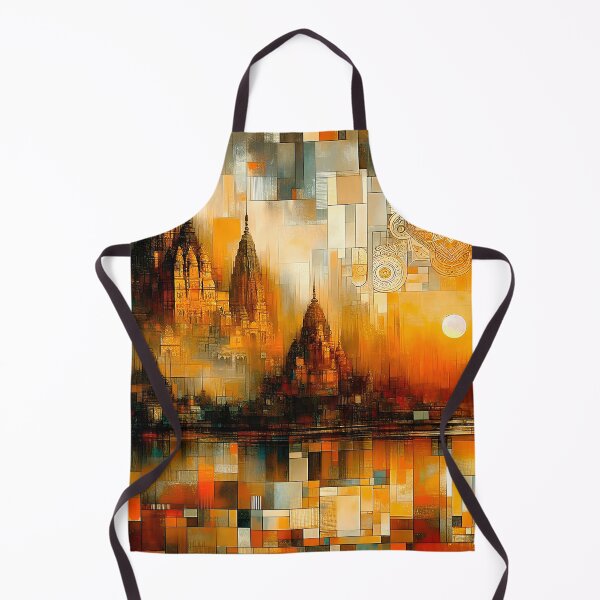 Item preview, Dawn at the Temple of Light | Sacred Sunrise Over Kailasa Temple designed and sold by Stoneflower-Art.
