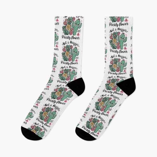 Item preview, Not a Hugger Just a Prickly Flower Cute Cactus Fun designed and sold by trendparrot.