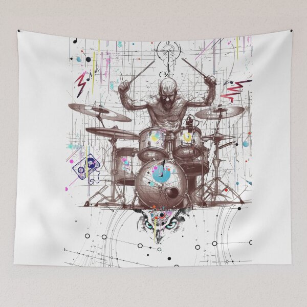 Item preview,  Eyes Owl Drummer designed and sold by Rosa1977.