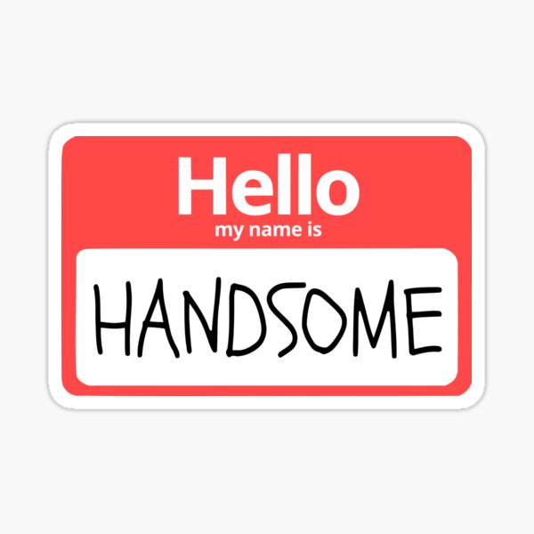 My Name Is Tag Sticker
