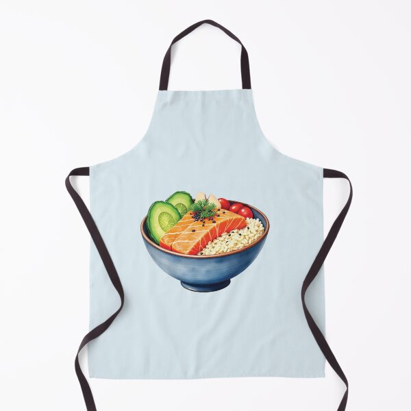 Item preview, Hawaiian Salmon And Avocado Poke Bowl designed and sold by Alicia Chee.