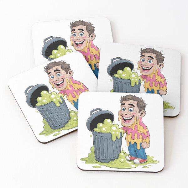 Item preview, A funny man and a slimy trashcan. designed and sold by Joseph Hail.
