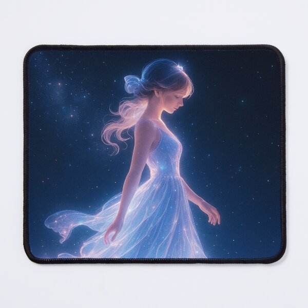 Item preview, Starlight Girl Walking on the Lake - Luminous Realms Series (9/20) designed and sold by RinWinArts.