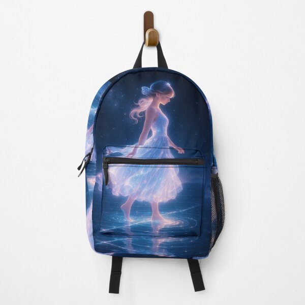 Item preview, Starlight Girl Walking on the Lake - Luminous Realms Series (9/20) designed and sold by RinWinArts.