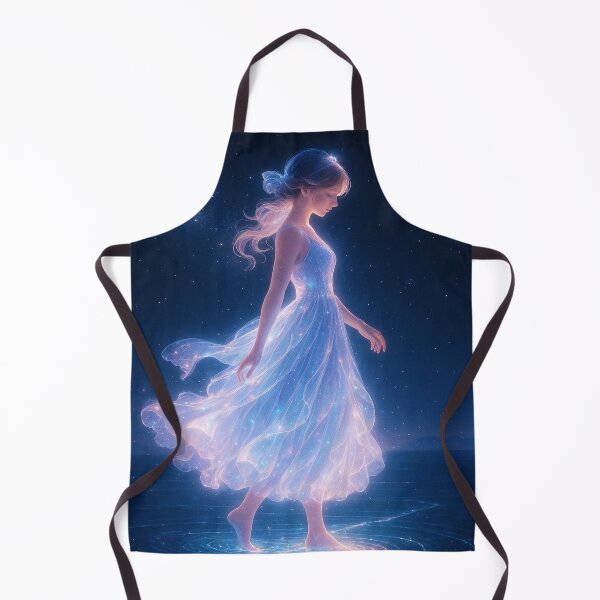 Item preview, Starlight Girl Walking on the Lake - Luminous Realms Series (9/20) designed and sold by RinWinArts.