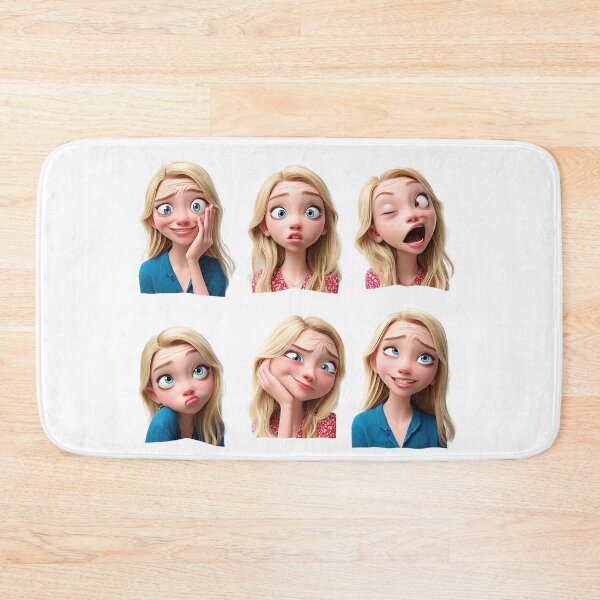Item preview, Animated Character Expressing Stickers Various Emotions and Facial Expressions designed and sold by LoveLaxmi Arts.
