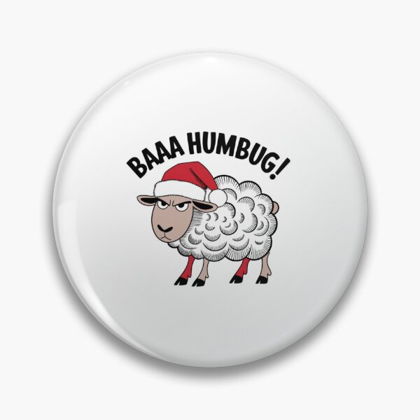 Item preview, Humbug, Angry Sheep, Holiday, Christmas, Xmas, funnyfits70, Humor, Funny, retro, vintage, funny quotes, animal humor, designed and sold by FunnyFits70.
