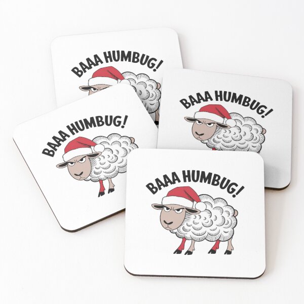 Item preview, Humbug, Angry Sheep, Holiday, Christmas, Xmas, funnyfits70, Humor, Funny, retro, vintage, funny quotes, animal humor, designed and sold by FunnyFits70.