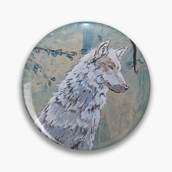 Item preview, Timberwolf in Forest Illustration designed and sold by Black-Spiral.