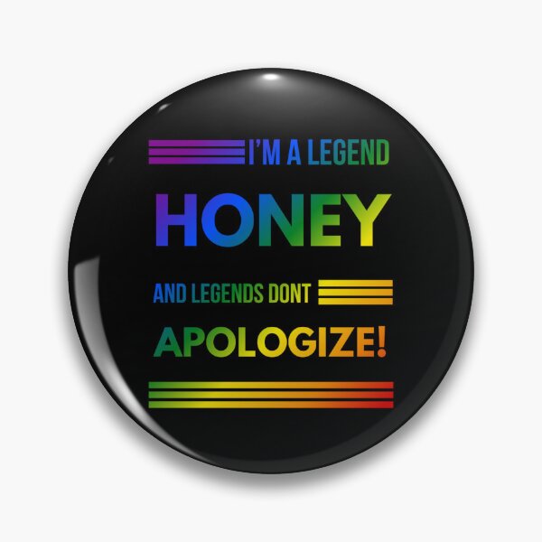 Item preview, Hacks TV Show, I'm a legend honey, and legends don't apologize slogan, Classic pride flag graphic, Microphone graphic, Hacks tv, funny quote, LGBTQ+, pride,  designed and sold by PrideBeProud.