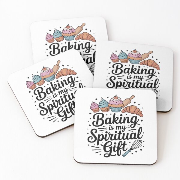Item preview, Baking Is My Spiritual Gift – Cute Whisk & Cupcake Baking Quote Design designed and sold by Red Fox Design.