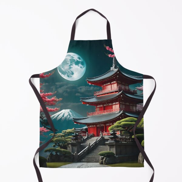 Item preview, Shinto Temple Under a Full Moon designed and sold by SublimeMusings.
