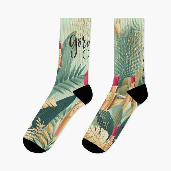 Item preview, Elegant Gold Tropical Jungle Pattern | Botanical Palm Leaves Design designed and sold by Sugar Wisdom .