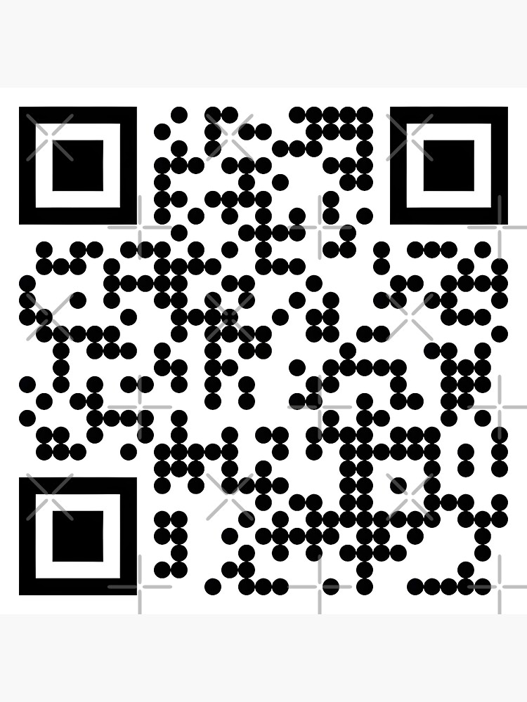 Thumbnail 3 of 3, Sticker, RickRoll designed and sold by KnitAndKelp.