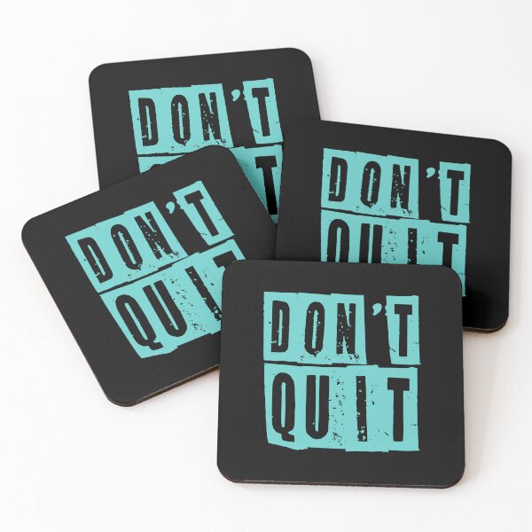 Item preview, Don’t Quit | Motivational Workout Design for Gym Enthusiasts designed and sold by typoinspired.