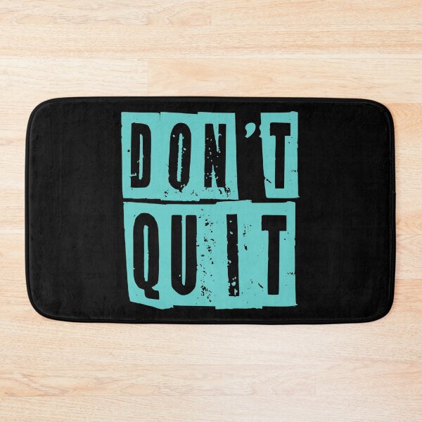 Item preview, Don’t Quit | Motivational Workout Design for Gym Enthusiasts designed and sold by typoinspired.