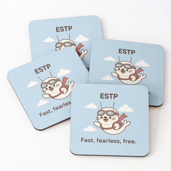 Item preview, ESTP kawaii seal – adrenaline, fun, and endless adventures designed and sold by SealSquad.