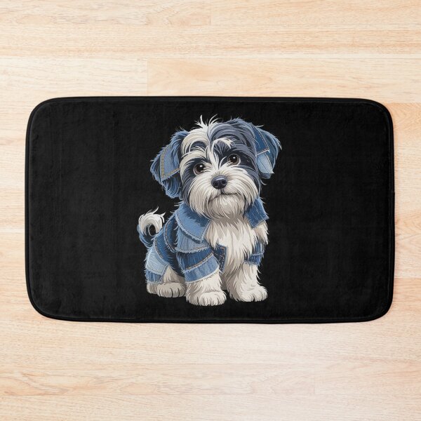 Item preview, Cute Puppy in Denim Outfit – Adorable Dog Art for Pet Lovers and Fashion Fans designed and sold by love3617.