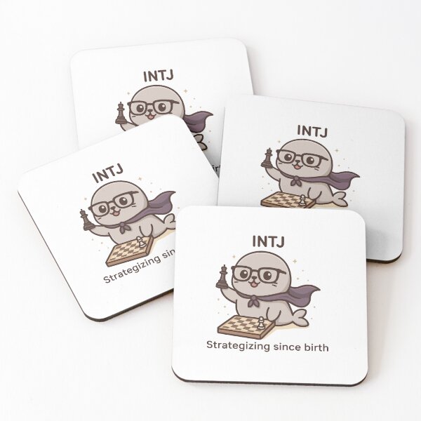 Item preview, INTJ Kawaii | Mysterious Strategist Seal MBTI Cute designed and sold by SealSquad.