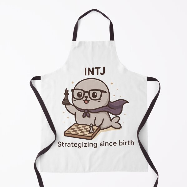 Item preview, INTJ Kawaii | Mysterious Strategist Seal MBTI Cute designed and sold by SealSquad.