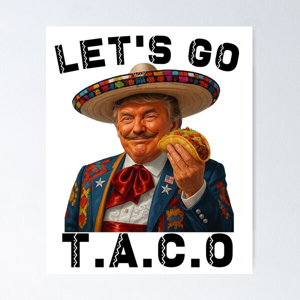 Item preview, Let’s Go Taco Funny Parody Trump Always Chickens Out T.A.C.O Gfits designed and sold by ivotee.