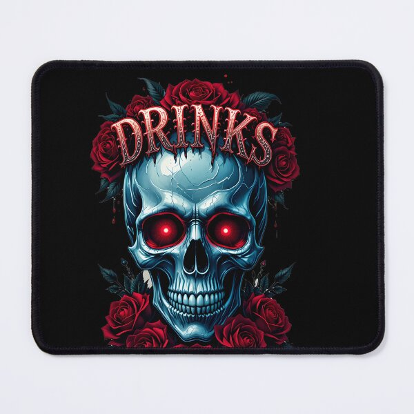 Item preview, Skull Drings with Roses – Dark Romantic Art designed and sold by harry mac.