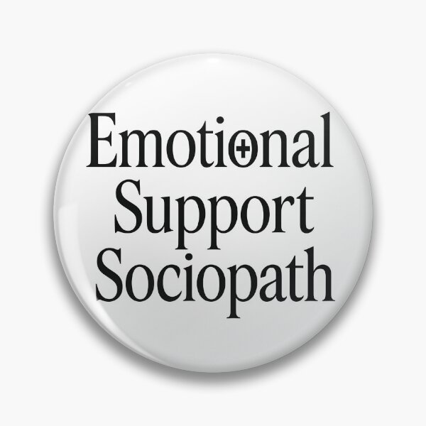Item preview, Dark Humour Quote - Emotional Support Sociopath Typography Design designed and sold by Shoot-The-Moon.