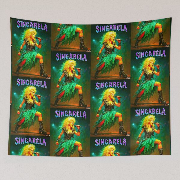 Item preview, The Girl with Gothic Legs - Singarela  '80s rock fictional designed and sold by Atarac.