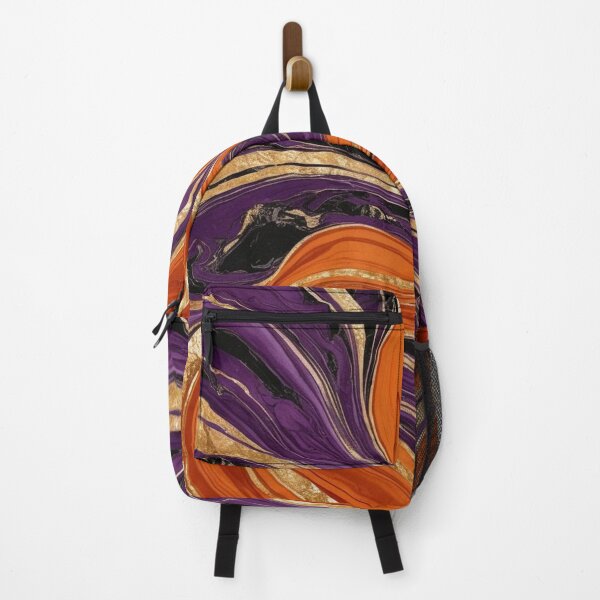 Item preview, ORANGE PURPLE AND GOLD MARBLE DESIGN designed and sold by asudesign.
