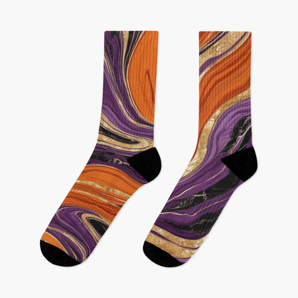 Item preview, ORANGE PURPLE AND GOLD MARBLE DESIGN designed and sold by asudesign.