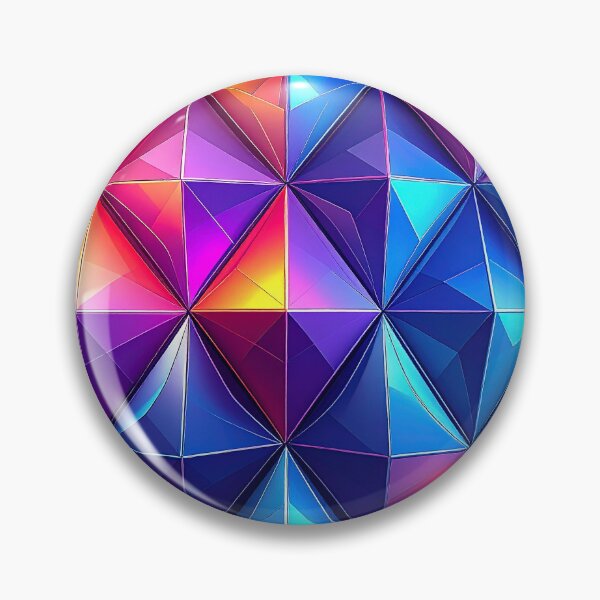 Item preview, Luminous Geometric Prism: Vibrant Abstract Facets designed and sold by Analog-attire.