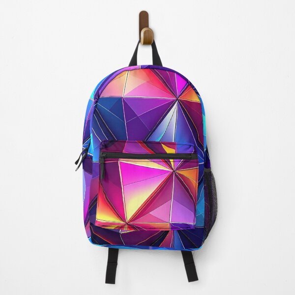 Item preview, Luminous Geometric Prism: Vibrant Abstract Facets designed and sold by Analog-attire.