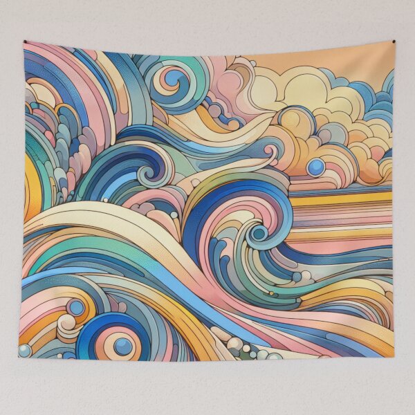 Item preview, Pastel Currents designed and sold by BassHeadMomma.
