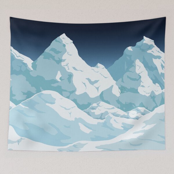 Item preview, Snow mountains at night designed and sold by Juditangelo.