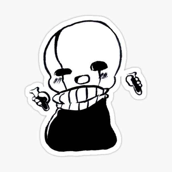 Underfell Sans(Kanzy Artsy's Version) Sticker Bumper Sticker Vinyl Decal 5  