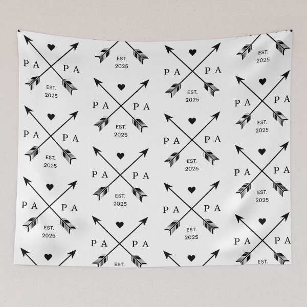 Item preview, Papa Est. 2025 Minimal Arrow Heart designed and sold by ZodiacLuck888.