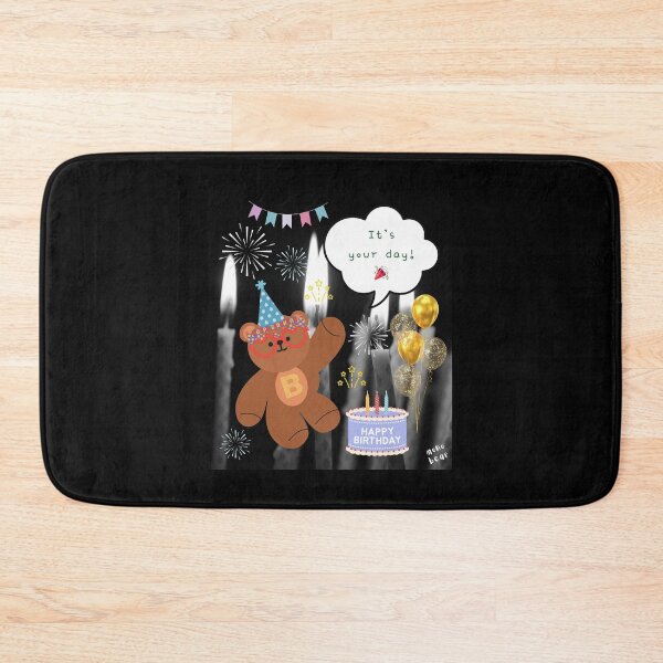 Item preview, Mono Bear Birthday – Night Sparkle Edition designed and sold by mintmono-studio.