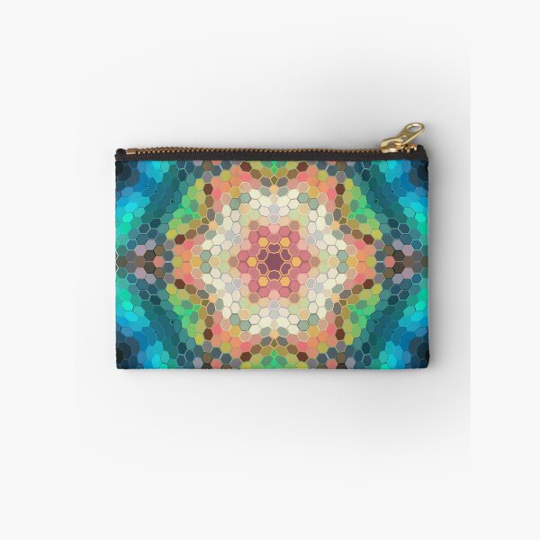 Item preview, Hex Mandala Blue Green and Pink designed and sold by WormholeOrbital.