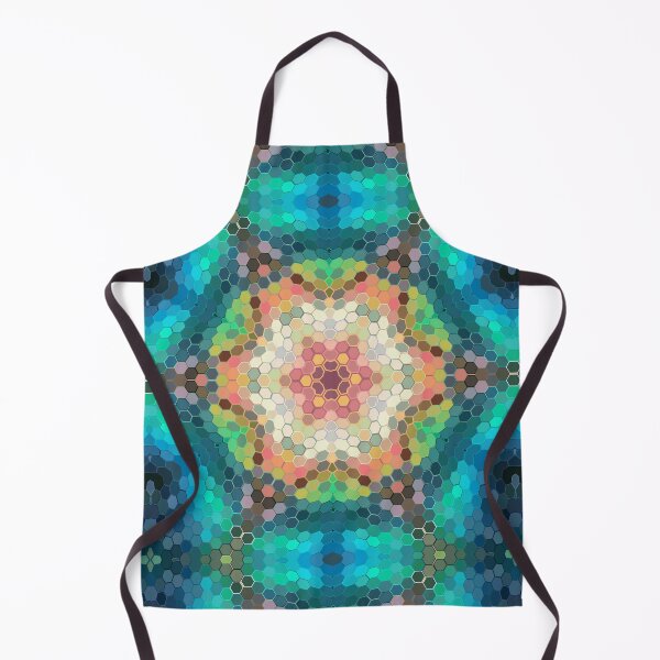 Item preview, Hex Mandala Blue Green and Pink designed and sold by WormholeOrbital.