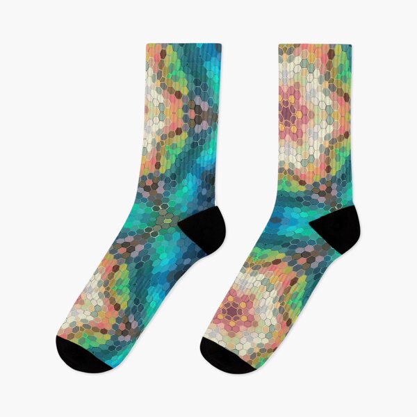 Item preview, Hex Mandala Blue Green and Pink designed and sold by WormholeOrbital.