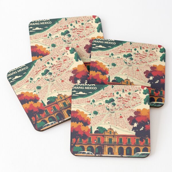 Item preview, Cintalapa de Figueroa Chiapas Mexico 1950s Vintage Travel Tourism Map designed and sold by TravelersGems.