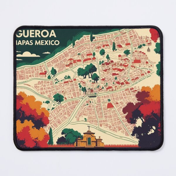 Item preview, Cintalapa de Figueroa Chiapas Mexico 1950s Vintage Travel Tourism Map designed and sold by TravelersGems.