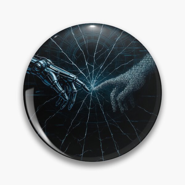 Item preview, The Digital Creation of Adam – Robot and Binary Hand Inspired by Michelangelo designed and sold by Shoot-The-Moon.
