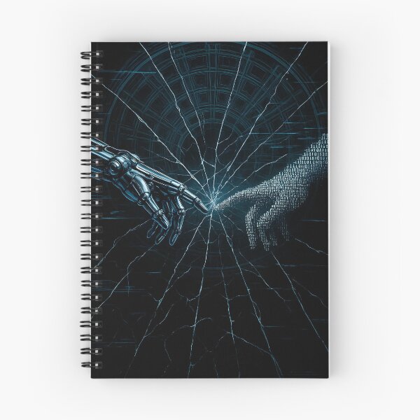 Item preview, The Digital Creation of Adam – Robot and Binary Hand Inspired by Michelangelo designed and sold by Shoot-The-Moon.