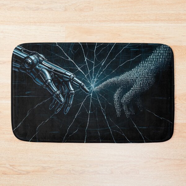 Item preview, The Digital Creation of Adam – Robot and Binary Hand Inspired by Michelangelo designed and sold by Shoot-The-Moon.