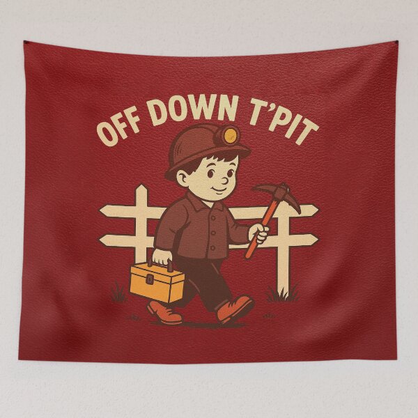 Item preview, Off Down T’Pit designed and sold by ChickenFund.
